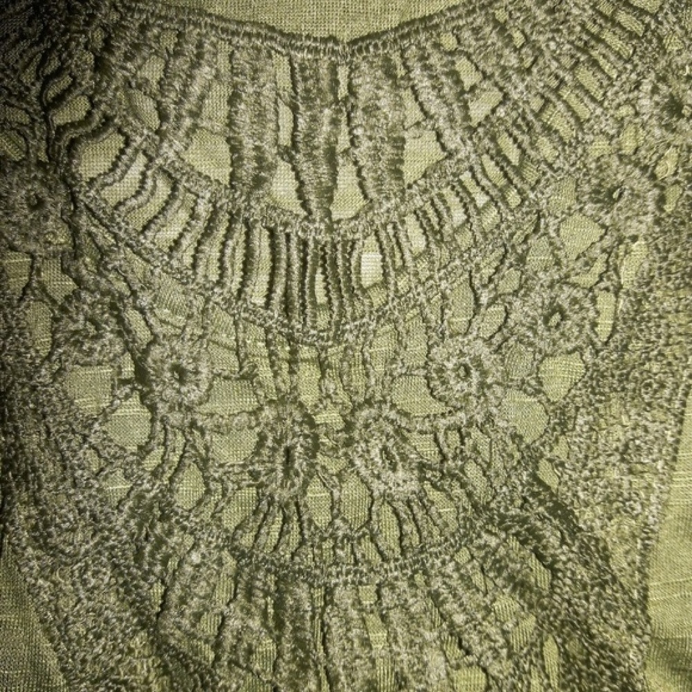 Boho Hunter Green Embroidered Long Sleeve Tunic - Picture 4 of 7